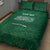 Custom Saudi Arabia Football Quilt Bed Set Go Green Falcons Sporty Style - Wonder Print Shop