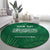 Custom Saudi Arabia Football Round Carpet Go Green Falcons Sporty Style