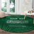 Custom Saudi Arabia Football Round Carpet Go Green Falcons Sporty Style