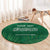 Custom Saudi Arabia Football Round Carpet Go Green Falcons Sporty Style