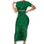 Custom Saudi Arabia Football Short Sleeve Bodycon Dress Go Green Falcons Sporty Style - Wonder Print Shop