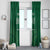 Custom Saudi Arabia Football Window Curtain Go Green Falcons Sporty Style - Wonder Print Shop