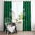 Custom Saudi Arabia Football Window Curtain Go Green Falcons Sporty Style - Wonder Print Shop