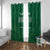 Custom Saudi Arabia Football Window Curtain Go Green Falcons Sporty Style - Wonder Print Shop