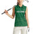 Custom Saudi Arabia Football Women Sleeveless Polo Shirt Go Green Falcons Sporty Style - Wonder Print Shop