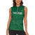 Custom Saudi Arabia Football Women Sleeveless Polo Shirt Go Green Falcons Sporty Style - Wonder Print Shop