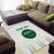 Custom Saudi Arabia Football Area Rug Go Green Falcons Sporty - White Version - Wonder Print Shop