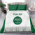 Custom Saudi Arabia Football Bedding Set Go Green Falcons Sporty - White Version - Wonder Print Shop