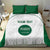 Custom Saudi Arabia Football Bedding Set Go Green Falcons Sporty - White Version - Wonder Print Shop