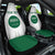 Custom Saudi Arabia Football Car Seat Cover Go Green Falcons Sporty - White Version - Wonder Print Shop