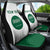 Custom Saudi Arabia Football Car Seat Cover Go Green Falcons Sporty - White Version - Wonder Print Shop