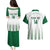 Custom Saudi Arabia Football Couples Matching Puletasi and Hawaiian Shirt Go Green Falcons Sporty - White Version - Wonder Print Shop