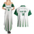 Custom Saudi Arabia Football Couples Matching Summer Maxi Dress and Hawaiian Shirt Go Green Falcons Sporty - White Version - Wonder Print Shop