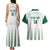 Custom Saudi Arabia Football Couples Matching Tank Maxi Dress and Hawaiian Shirt Go Green Falcons Sporty - White Version - Wonder Print Shop