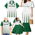 Custom Saudi Arabia Football Family Matching Mermaid Dress and Hawaiian Shirt Go Green Falcons Sporty - White Version - Wonder Print Shop