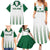 Custom Saudi Arabia Football Family Matching Summer Maxi Dress and Hawaiian Shirt Go Green Falcons Sporty - White Version - Wonder Print Shop