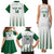 Custom Saudi Arabia Football Family Matching Tank Maxi Dress and Hawaiian Shirt Go Green Falcons Sporty - White Version - Wonder Print Shop