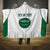 Custom Saudi Arabia Football Hooded Blanket Go Green Falcons Sporty - White Version