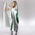 Custom Saudi Arabia Football Hooded Blanket Go Green Falcons Sporty - White Version