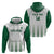 Custom Saudi Arabia Football Hoodie Go Green Falcons Sporty - White Version - Wonder Print Shop