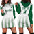 Custom Saudi Arabia Football Hoodie Dress Go Green Falcons Sporty - White Version - Wonder Print Shop