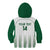 Custom Saudi Arabia Football Kid Hoodie Go Green Falcons Sporty - White Version - Wonder Print Shop