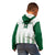 Custom Saudi Arabia Football Kid Hoodie Go Green Falcons Sporty - White Version - Wonder Print Shop