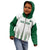 Custom Saudi Arabia Football Kid Hoodie Go Green Falcons Sporty - White Version - Wonder Print Shop