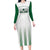 Custom Saudi Arabia Football Long Sleeve Bodycon Dress Go Green Falcons Sporty - White Version - Wonder Print Shop