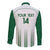 Custom Saudi Arabia Football Long Sleeve Button Shirt Go Green Falcons Sporty - White Version - Wonder Print Shop