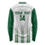 Custom Saudi Arabia Football Long Sleeve Shirt Go Green Falcons Sporty - White Version - Wonder Print Shop