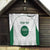 Custom Saudi Arabia Football Quilt Go Green Falcons Sporty - White Version