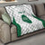 Custom Saudi Arabia Football Quilt Go Green Falcons Sporty - White Version