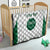 Custom Saudi Arabia Football Quilt Go Green Falcons Sporty - White Version