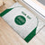 Custom Saudi Arabia Football Rubber Doormat Go Green Falcons Sporty - White Version - Wonder Print Shop