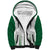 Custom Saudi Arabia Football Sherpa Hoodie Go Green Falcons Sporty - White Version - Wonder Print Shop