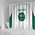 Custom Saudi Arabia Football Shower Curtain Go Green Falcons Sporty - White Version