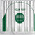 Custom Saudi Arabia Football Shower Curtain Go Green Falcons Sporty - White Version