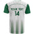 Custom Saudi Arabia Football T Shirt Go Green Falcons Sporty - White Version - Wonder Print Shop