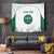 Custom Saudi Arabia Football Tapestry Go Green Falcons Sporty - White Version - Wonder Print Shop