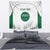 Custom Saudi Arabia Football Tapestry Go Green Falcons Sporty - White Version - Wonder Print Shop