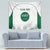 Custom Saudi Arabia Football Tapestry Go Green Falcons Sporty - White Version - Wonder Print Shop