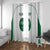 Custom Saudi Arabia Football Window Curtain Go Green Falcons Sporty - White Version - Wonder Print Shop