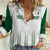 Custom Saudi Arabia Football Women Casual Shirt Go Green Falcons Sporty - White Version