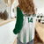 Custom Saudi Arabia Football Women Casual Shirt Go Green Falcons Sporty - White Version