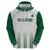 Custom Saudi Arabia Football Zip Hoodie Go Green Falcons Sporty - White Version - Wonder Print Shop