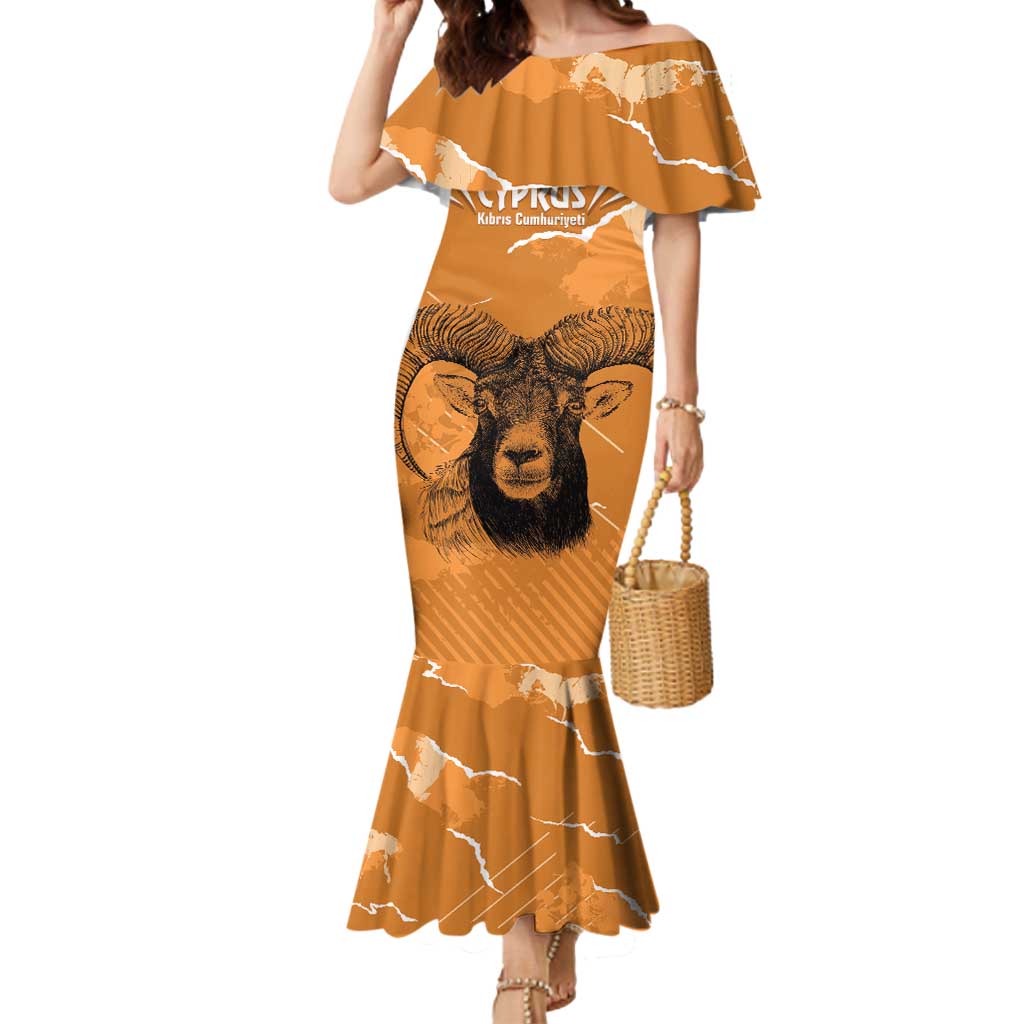 Persionalized Cyprus Independence Day Mermaid Dress Kbrs Cumhuriyeti Grunge Vibes - Wonder Print Shop