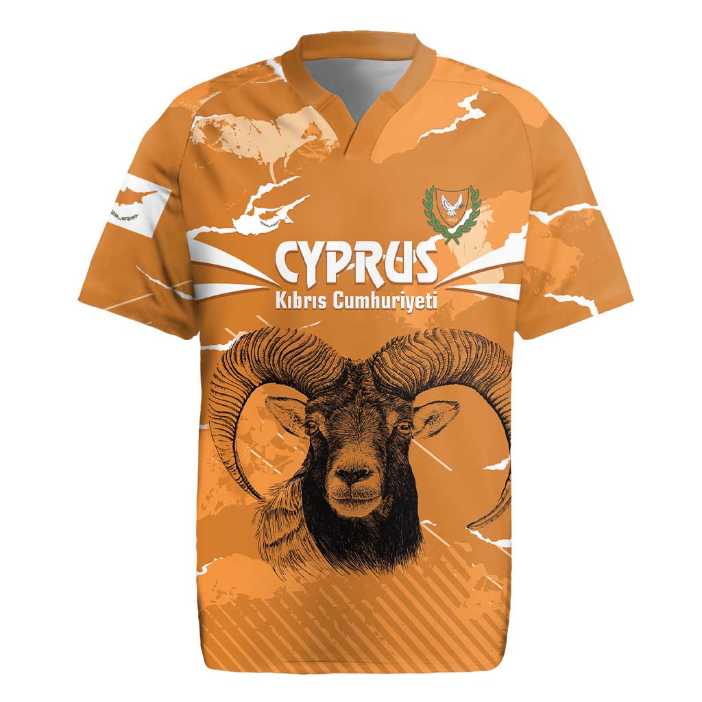 Persionalized Cyprus Independence Day Rugby Jersey Kbrs Cumhuriyeti Grunge Vibes - Wonder Print Shop