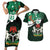 Nigeria Independence Day Couples Matching Short Sleeve Bodycon Dress and Hawaiian Shirt Happy 64 Years Of Anniversary African Pattern - Wonder Print Shop