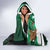 Nigeria Independence Day Hooded Blanket Happy 64 Years Of Anniversary African Pattern